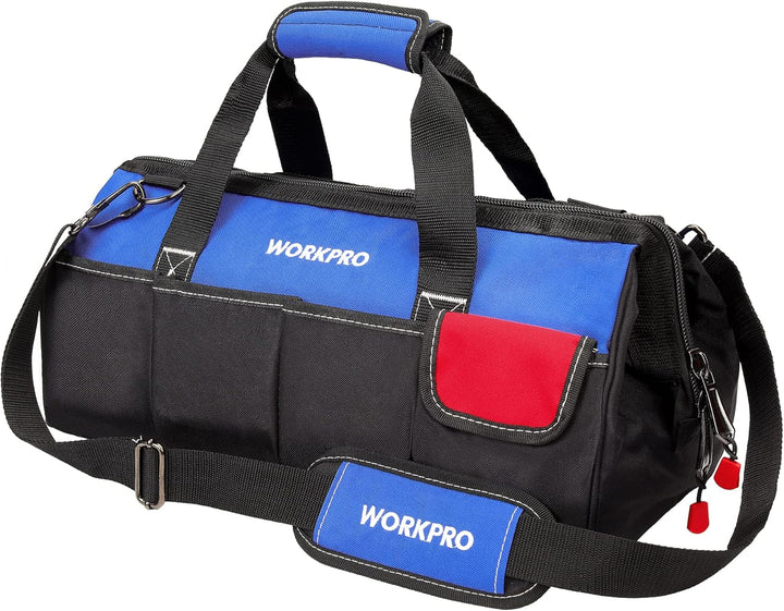 WORKPRO Werkzeugtasche Elektriker Wasserdichte Werkzeugtasche Profi, weite Öffnung & grosse Kapazitä