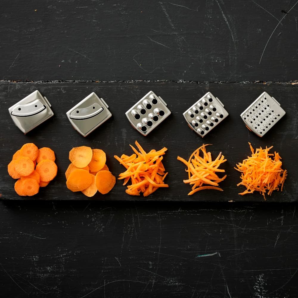 bamix Zubehör SliceSy für alle bamix Stabmixer ab 180 Watt, inkl. 5 Scheiben, Küchenmaschine multifu