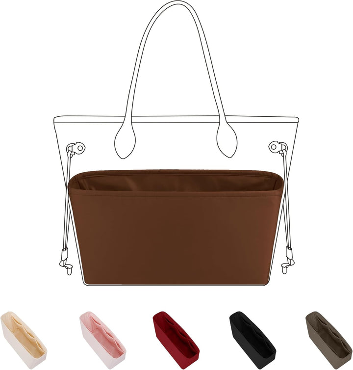 DGAZ Seide Handtasche Organizer für Neverfull PM/MM/GM, Taschenorganizer Tasche in Tasche Organizer,