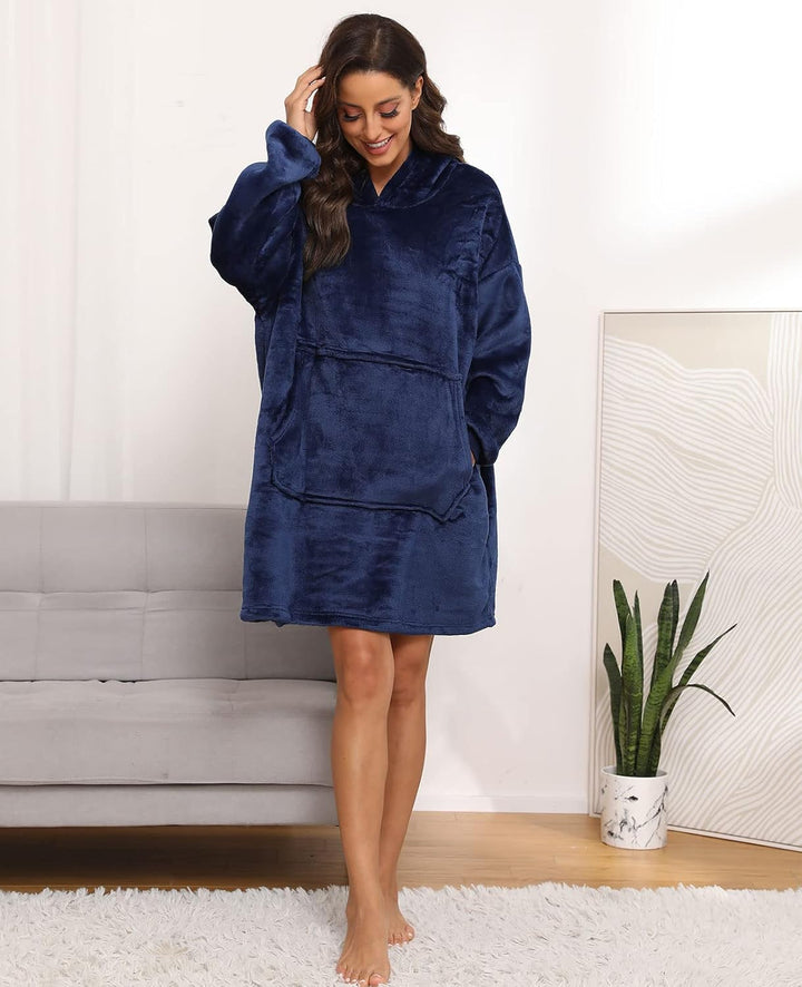 Sendowtek Übergrosse Hoodie Decke Damen Oversized, Sherpa Deckenpulli Weich Super Warme Komfortable