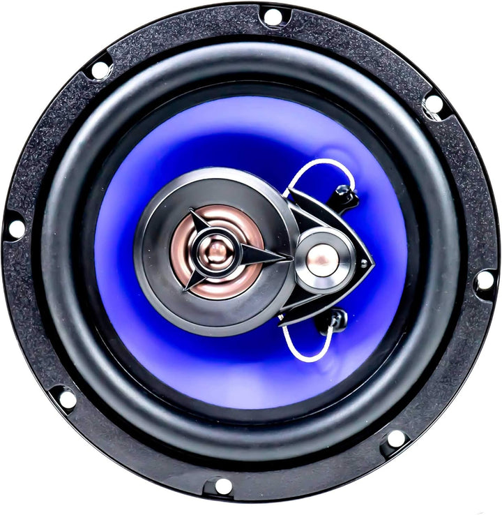 PNI HiFi650 Koaxial-Autolautsprecher, 120 W, 16,5 cm, 3 Pferde, inklusive Gitter 2er-Set