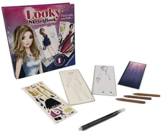 Ravensburger Looky Sketch Book - Abendkleider - Kreative Freizeit - Mode Zeichnung - Stylismus - Ent