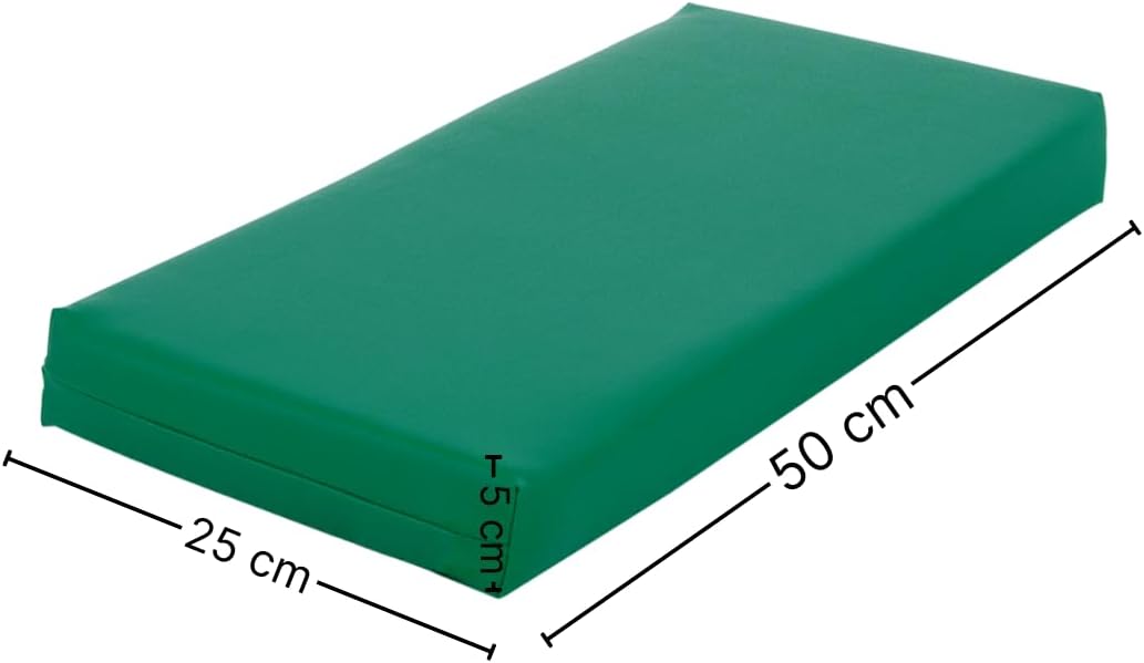 ATC Handels GmbH Stufen-Lagerungskissen 50 x 25 x 5cm aus qualitativem Ether-Schaum mit Kunstlederbe