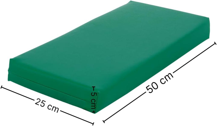 ATC Handels GmbH Stufen-Lagerungskissen 50 x 25 x 5cm aus qualitativem Ether-Schaum mit Kunstlederbe