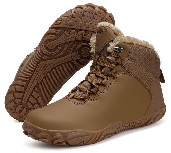Sisttke Barfussschuhe Herren Damen Winter Gefüttert Wasserdicht Winterschuhe Outdoor rutschfeste Sch