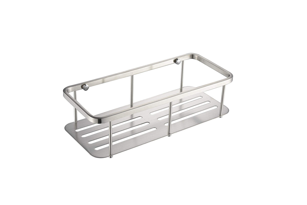 Wandregal für Badezimmer / Dusche, gebürsteter Edelstahl, rostbeständig, CS005