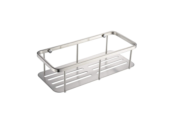 Wandregal für Badezimmer / Dusche, gebürsteter Edelstahl, rostbeständig, CS005