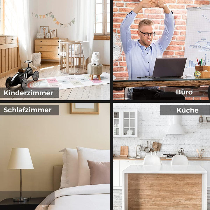 MalTec Standventilator W-OC150WT | leise Boden Ventilator 44cm | 3 Geschwindigkeitsstufen | Tragbar