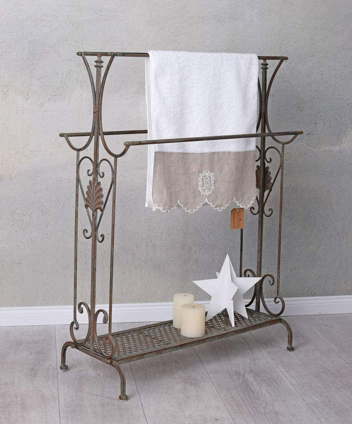 Handtuchständer Handtuchhalter Landhaus Hadtuchstange Badetuchhalter Metall aja237 Palazzo Exklusiv