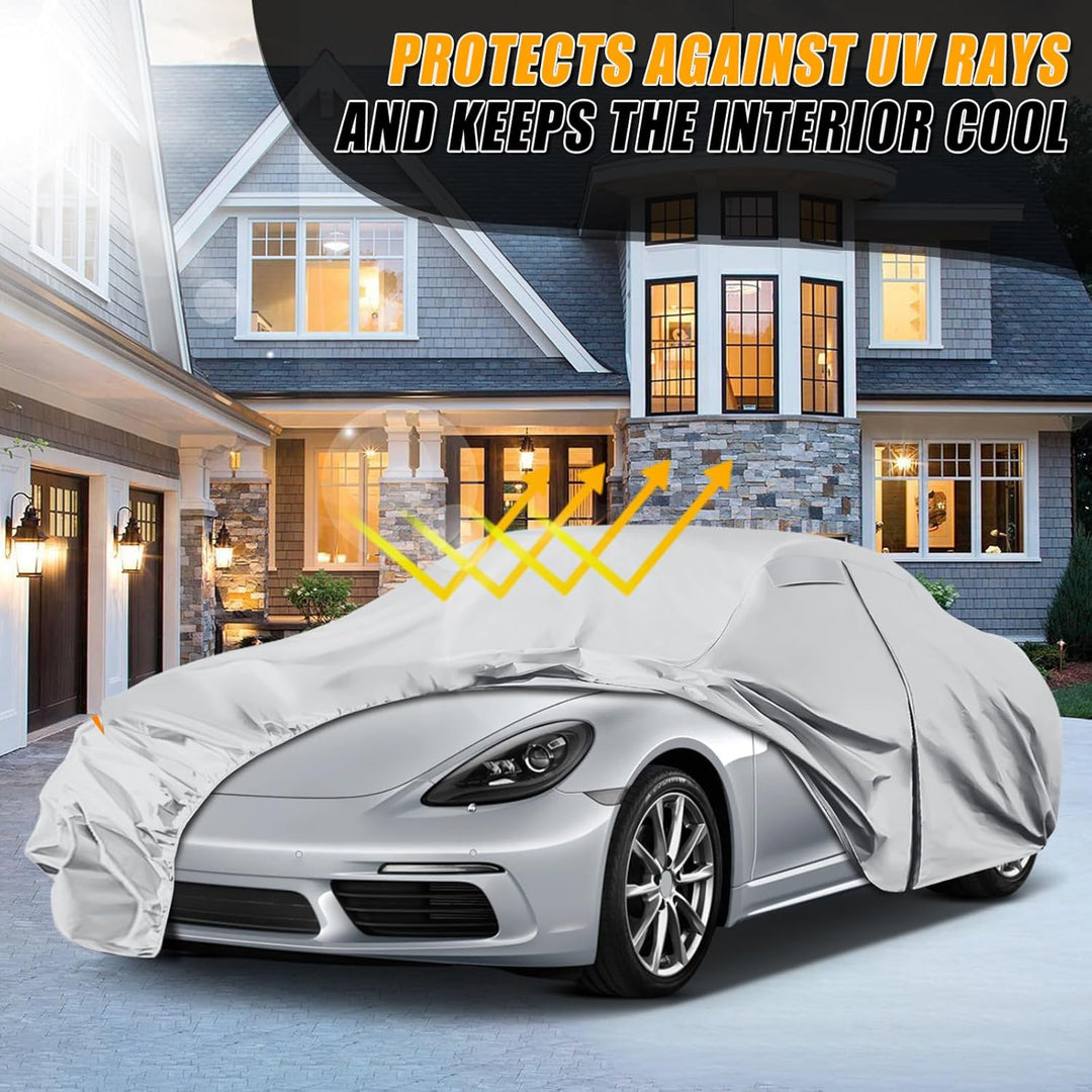 Autoabdeckung Wasserdicht für 1997–2025 Porsche 718 Boxster/Cayman, Vollgarage Autoplane Auto Abdeck