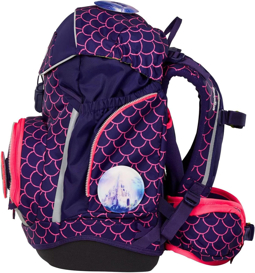 ergobag Pack Set ergonomischer Schulrucksack flexibel 6-teilig Set 1. Klasse Grundschule für Mädchen