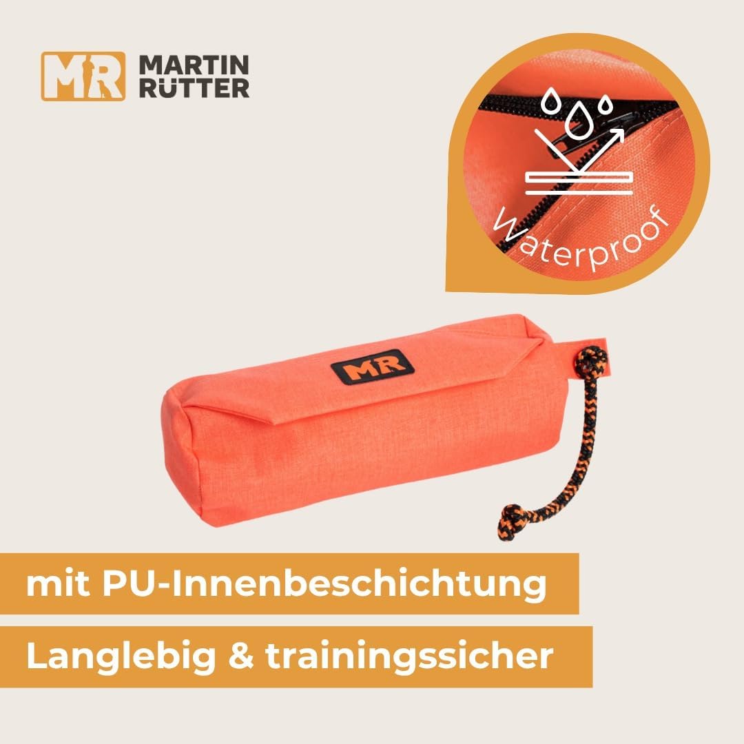 Martin Rütter – Futterbeutel Dummy Koralle XS – Futterdummy Hund wasserabweisend & waschbar, mit Rei