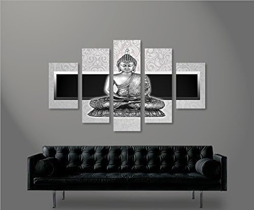 islandburner Bild Bilder auf Leinwand Zen Buddha MF XXL Poster Leinwandbild Wandbild Dekoartikel Woh