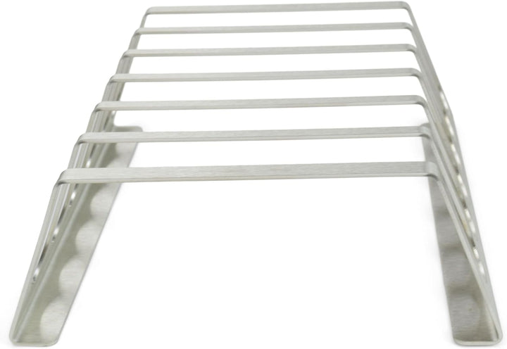 Edelstahl Rippchenhalter | RibRack - für 6 rundum knusprige Spareribs vom Grill & Backofen Rippchen-