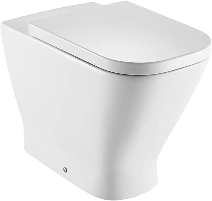 Roca A80147200B Sitz und Deckel Supralit, gedämpft, Kollektion The Gap Square, Weiss, 43 x 35 W