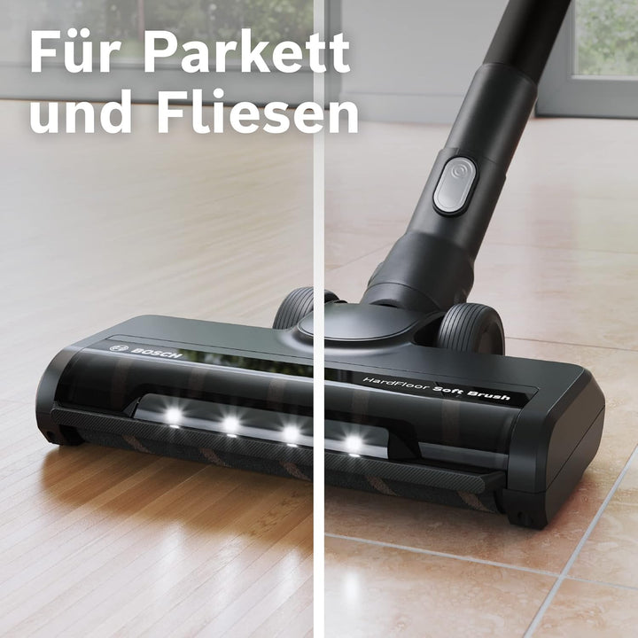Bosch Hartboden-Softdüse mit LED-Beleuchtung BHZUHFN, geeignet für Unlimited 6, 7 und 8 Akku-Staubsa