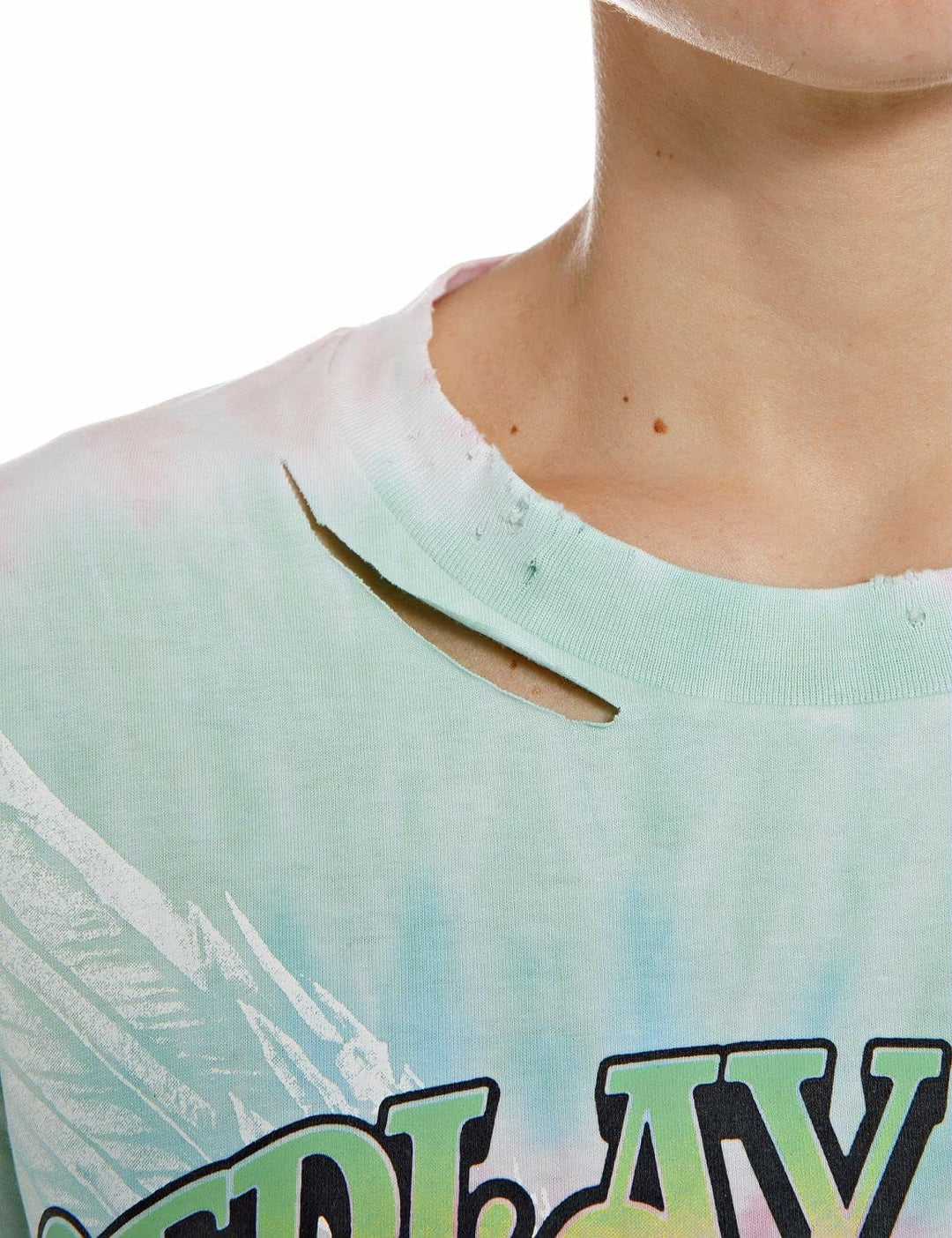 Replay Damen T-Shirt XS 010 Multicolor, XS 010 Multicolor