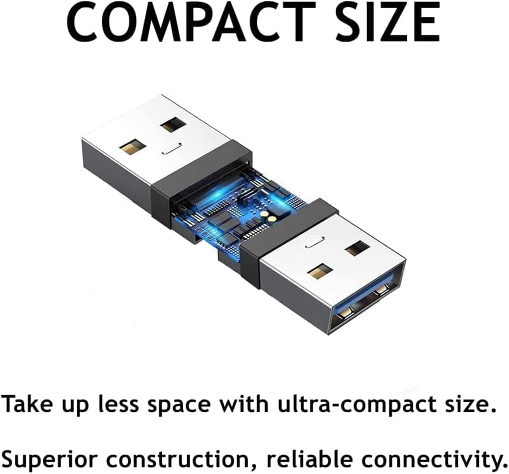 PENGLIN USB 3.0 Panel Mount Koppler 5 Stück, USB-Durchgangsanschluss, Buchse zu Buchse Bulkhead Exte