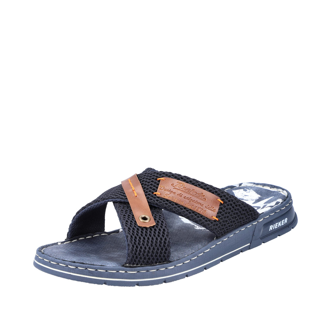 Rieker Herren 21239 Pantolette 40 EU Blau, 40 EU Blau