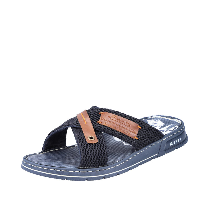 Rieker Herren 21239 Pantolette 40 EU Blau, 40 EU Blau