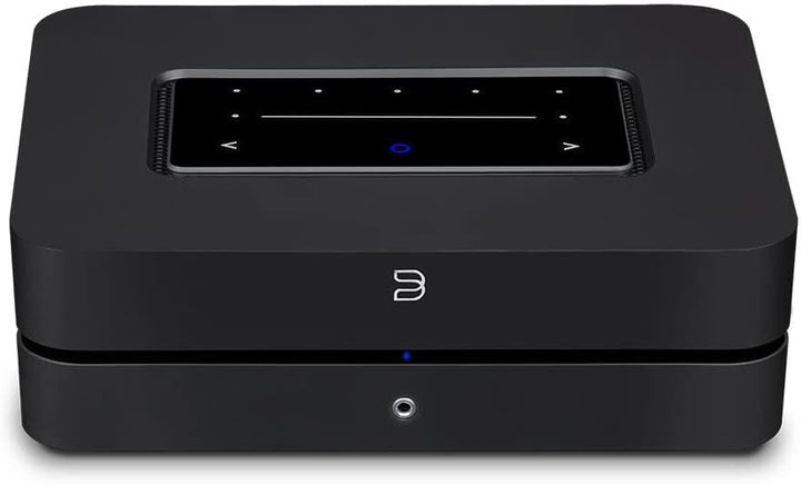 Bluesound Powernode Kabelloser Hochauflösender Multiroom-Musik-Streamer-Verstärker - Schwarz, Schwar