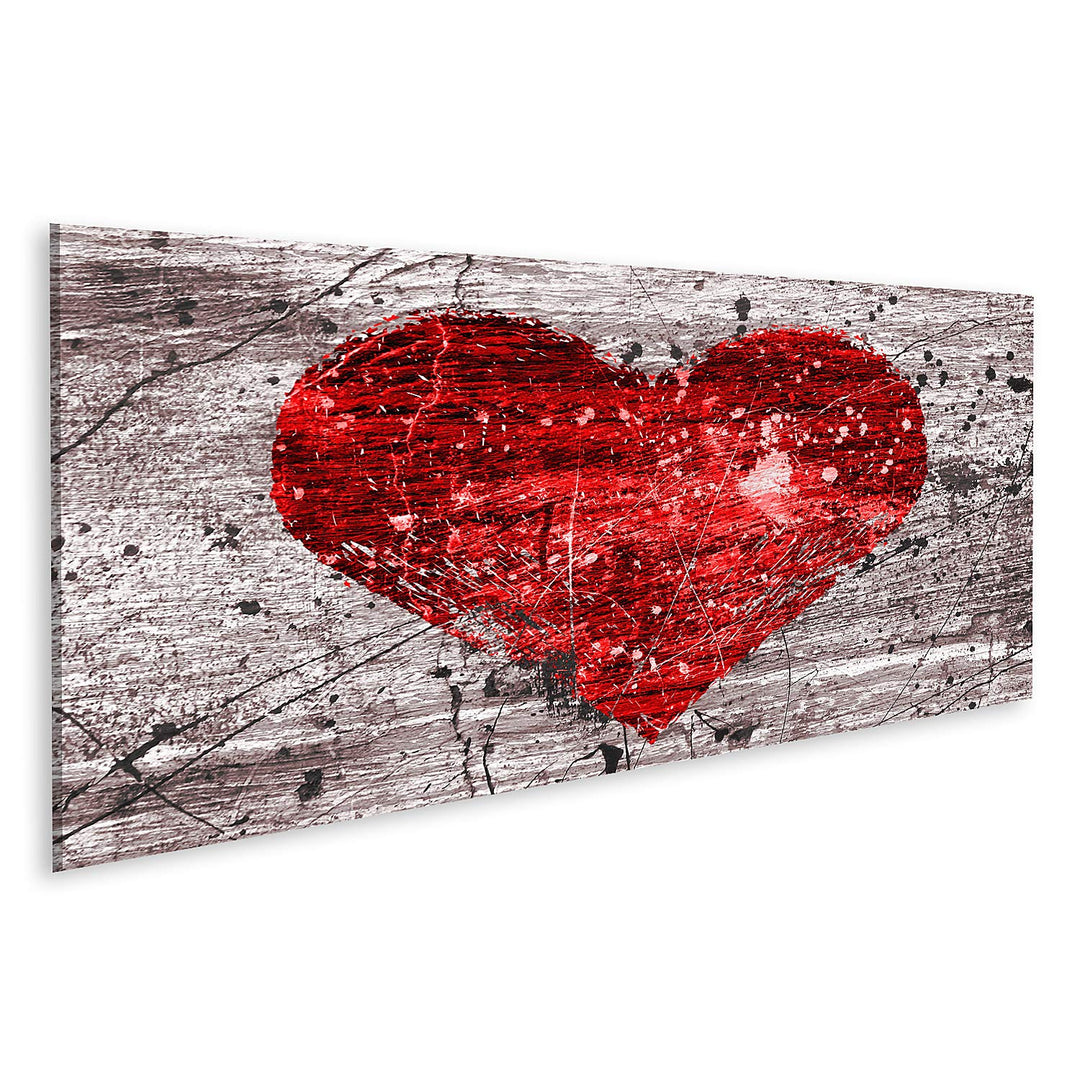 islandburner Bild auf Leinwand Grunge Hintergrund Mit Abstraktem Herz Bilder Wandbilder Poster Leinw