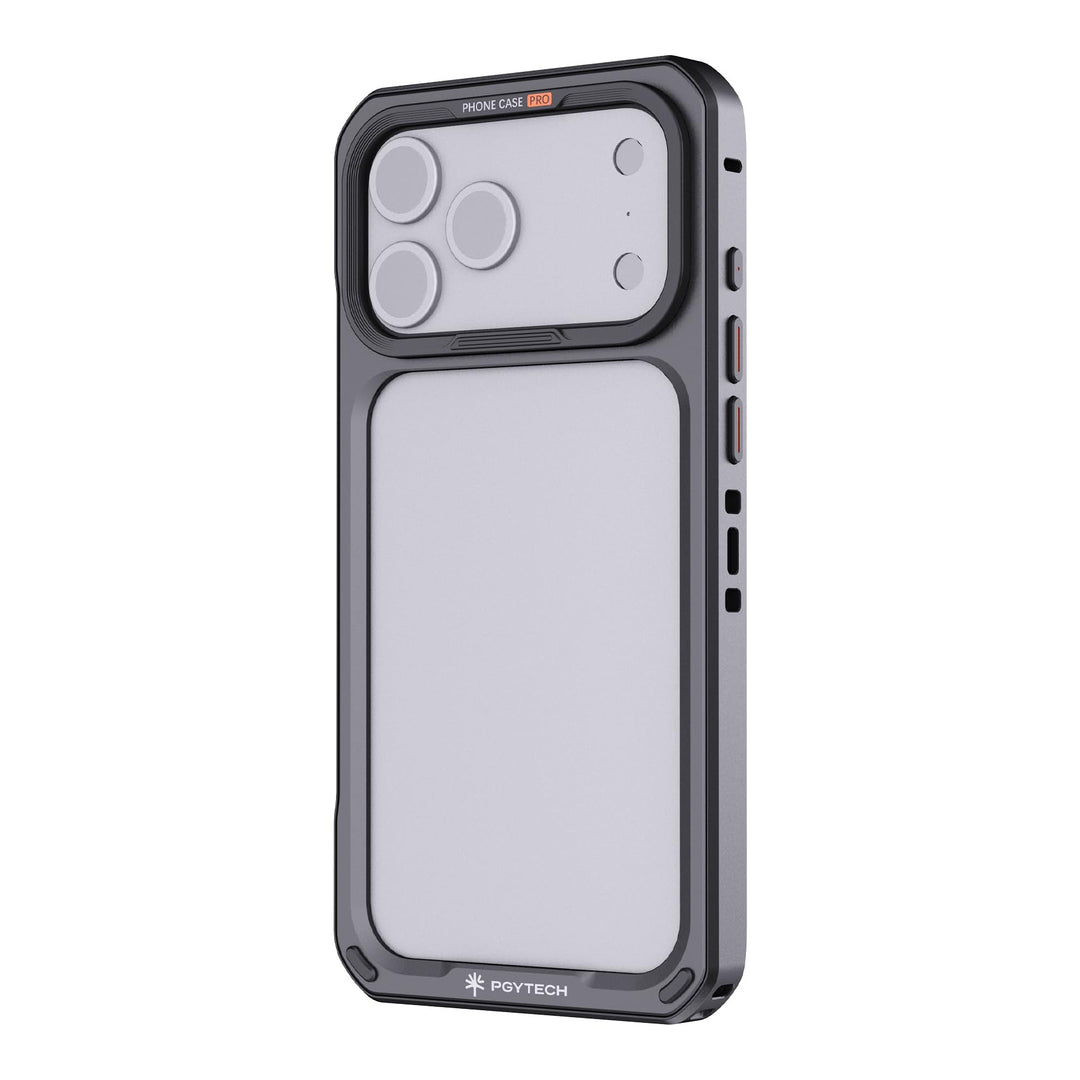 PGYTECH ProShot Handy Käfig für iPhone 17 Pro Max, Aluminiumlegierung Mobiler Video Schutzcase mit E