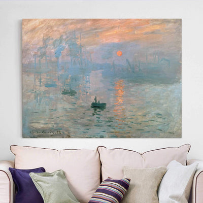 Bilderwelten Top Claude Monet Leinwandbilder Impression (Sonnenaufgang) 90 x 120cm 90cm x 120cm Clau