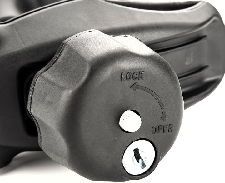 LST Rahmenhalter für Fahrradträger Radhalter 21 cm U-Bügelrohr Ø 25 mm abschliessbar
