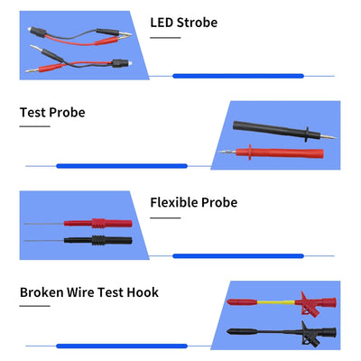 Automotive Messleitungssatz, Rücksonden Isolierungs Piercing Testclip Multimeter Elektrische Tester