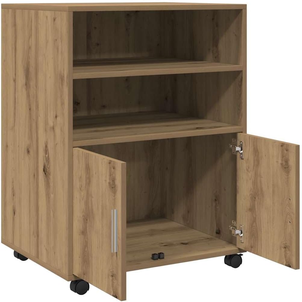 vidaXL Rollschrank, Büroschrank mit Stauraum, Aktenschrank für Wohnzimmer Büro, Bürocontainer Schran