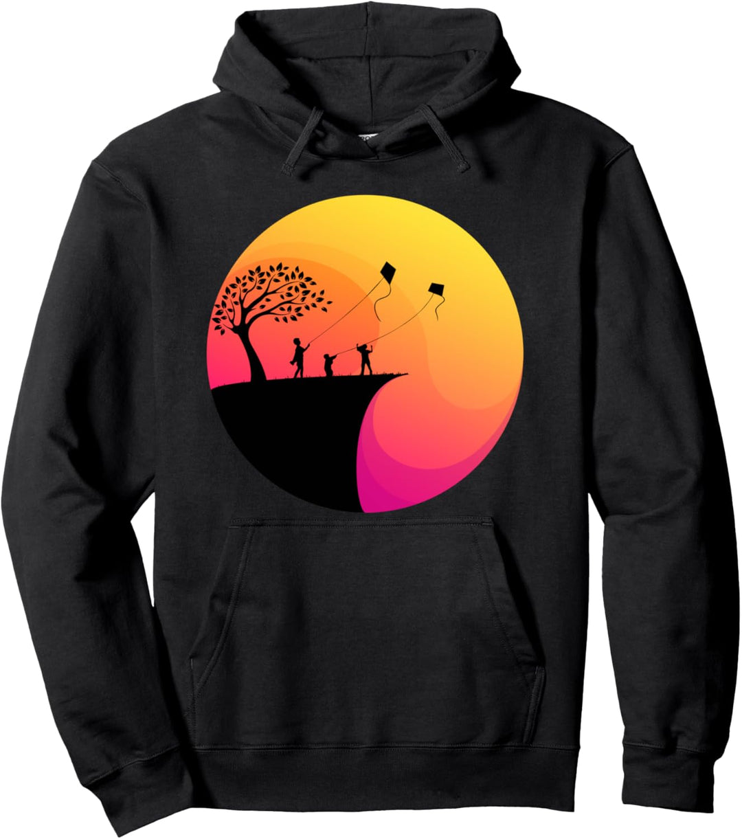 Lenkdrachen Drachenfliegen Hängegleiten Drachensteigen Pullover Hoodie