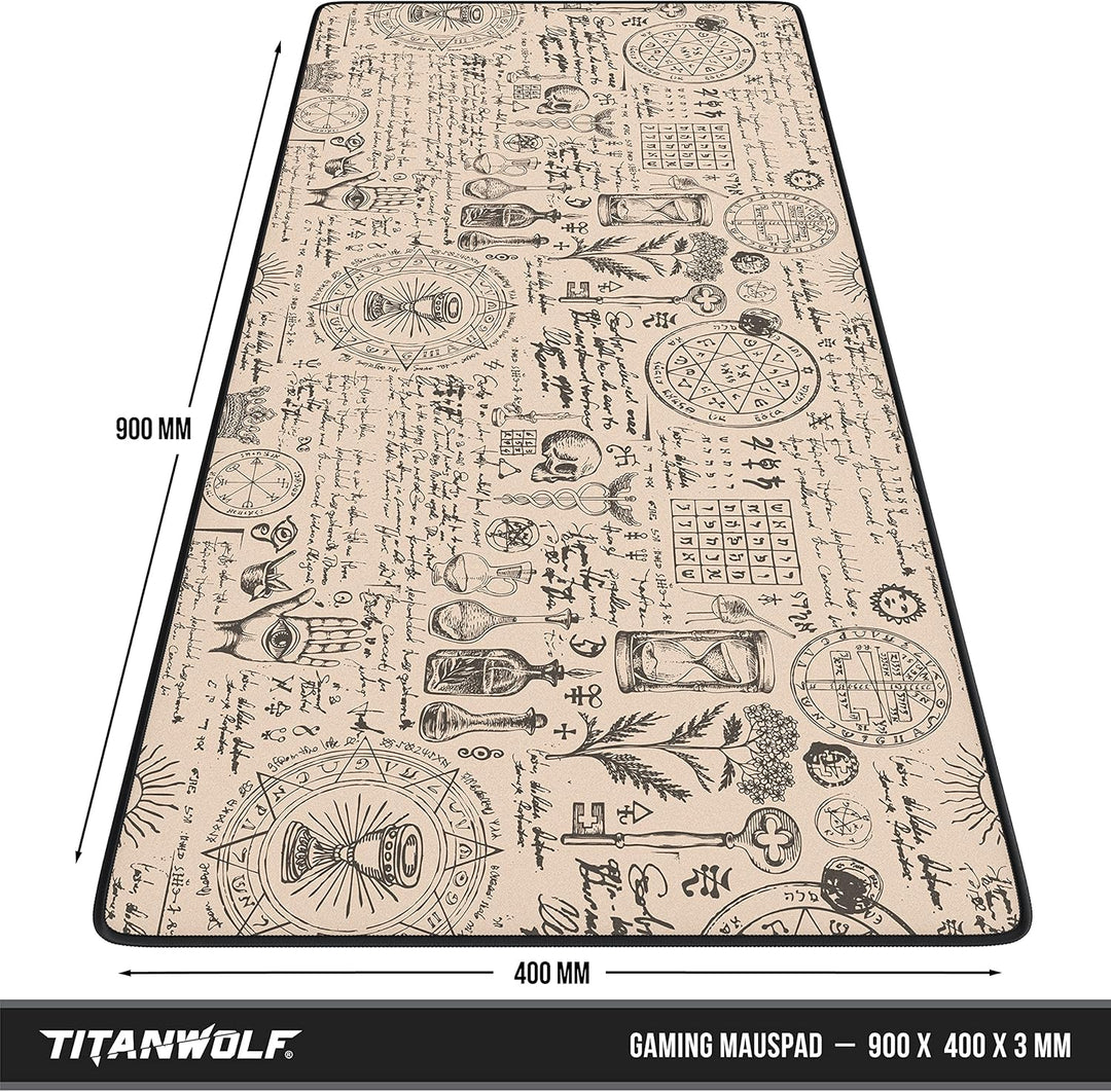 CSL - XXL Mauspad Gaming 900x400 mm - XXL Mousepad gross - Tischunterlage Large Size - verbessert Pr
