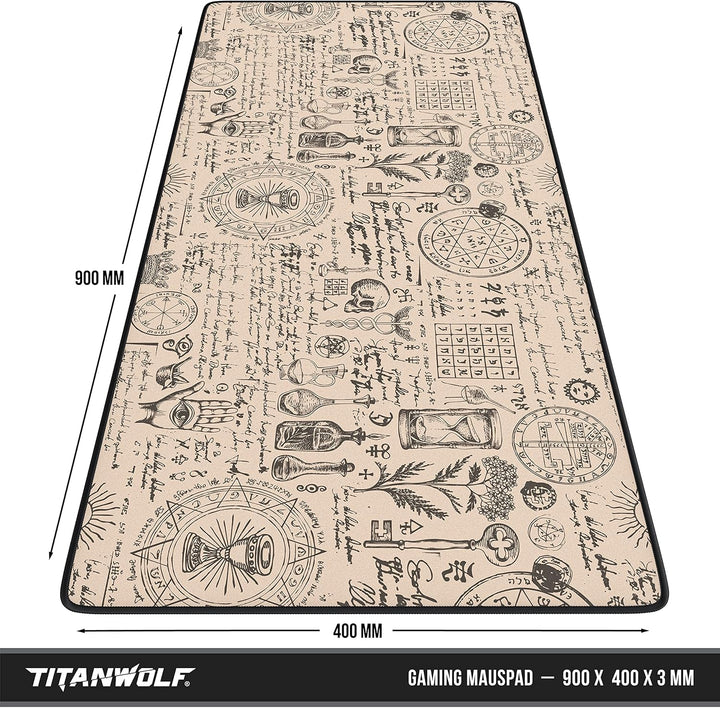 CSL - XXL Mauspad Gaming 900x400 mm - XXL Mousepad gross - Tischunterlage Large Size - verbessert Pr