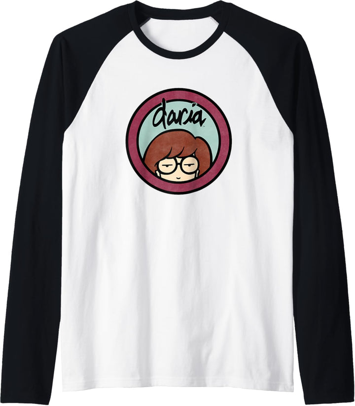 Daria TV Show Mint Logo Raglan