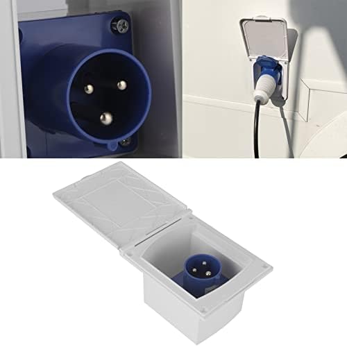Dioche Wohnwagen Steckdose, 16A Stecker, 3 Polig RV Steckdose 220V-240V Wasserdichte Steckdose Exter
