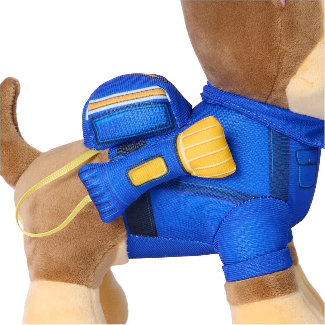 PAW PATROL - Search & Rescue: 25 cm Chase Plüsch in Search & Rescue Uniform mit Zubehör, Spielzeug f