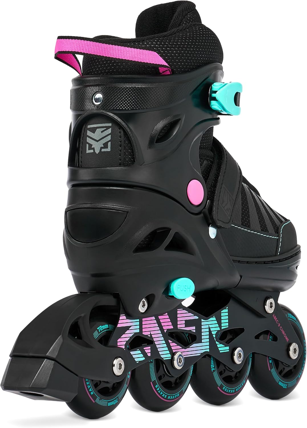 RAVEN Inline Skates Inliner für Kinder und Erwachsene OPTIONAL 2in1 mit Schlittschuhen verstellbar O