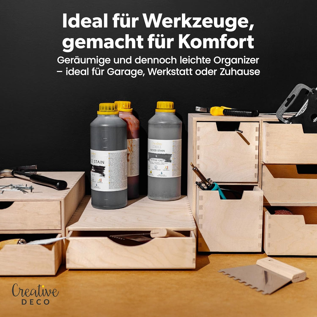 Creative Deco Schubladenbox Schubladenelement | 1 Schublade | 33 x 25 x 7 cm (+/- 1 cm) | Mini-Kommo