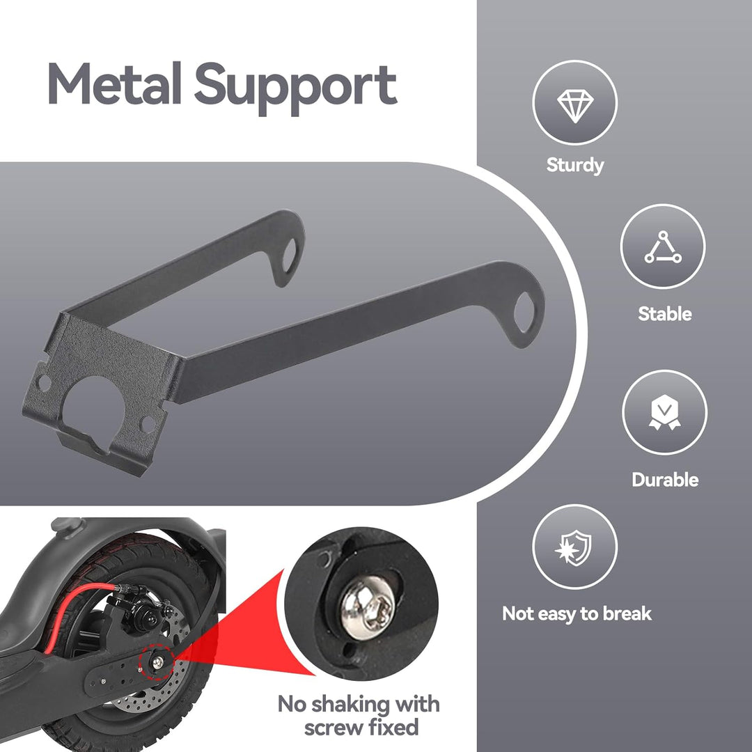 aibiku E Scooter Schutzblech Hinten für Xiaomi Elektroroller, mit Metallhalterung, Kennzeichenrahmen