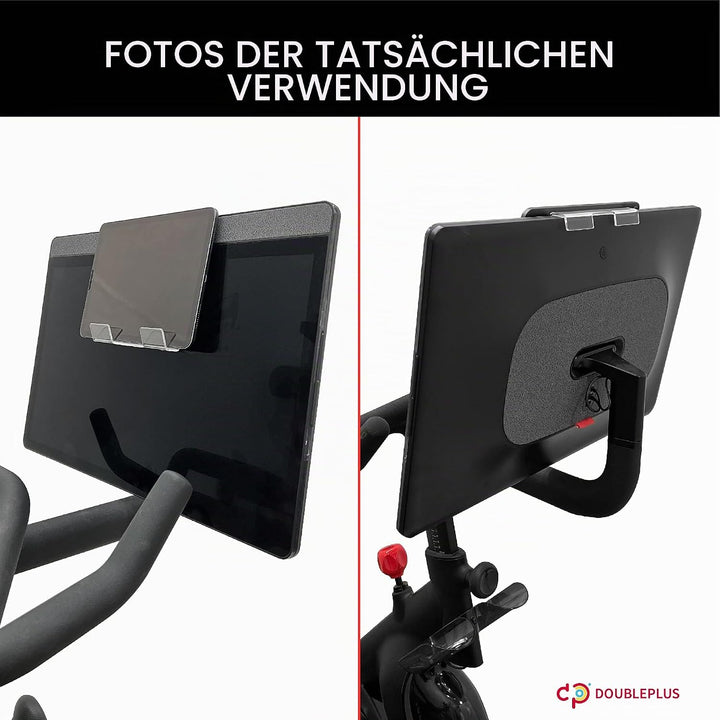 Doubleplus Tablet Halter Halterung Kompatibel mit Peloton Bike & Bike Plus, Halter für iPad, Tablet