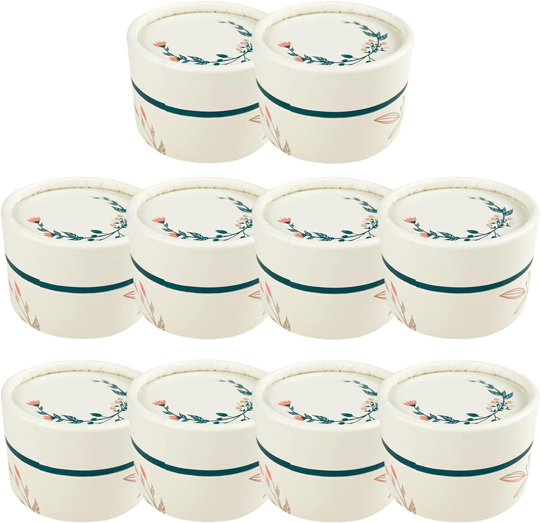 Wachsmann - leere Lippenbalsam Behälter - Kosmetiktiegel aus Pappe - 10 Stück | 50 ml 50ml | 10 Stüc