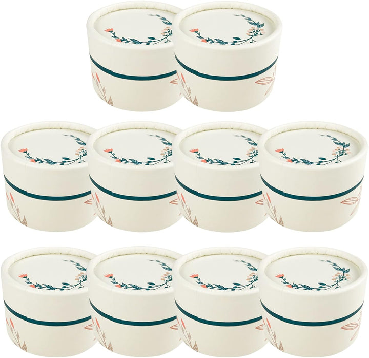 Wachsmann - leere Lippenbalsam Behälter - Kosmetiktiegel aus Pappe - 10 Stück | 50 ml 50ml | 10 Stüc