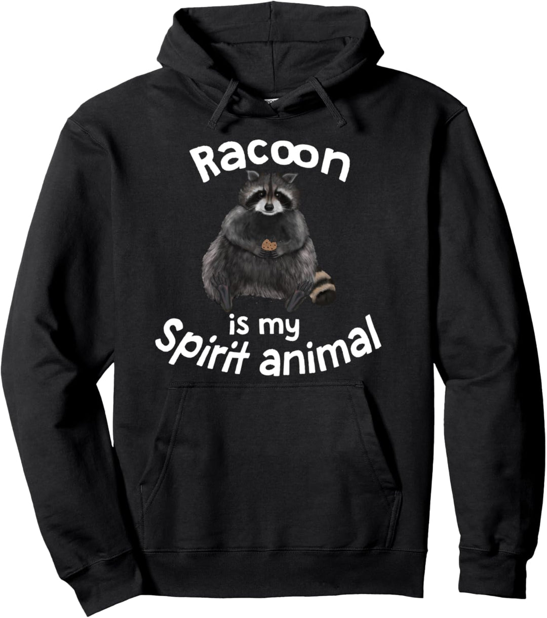 Racoon - mein Geisttier (D010-0850A) Pullover Hoodie