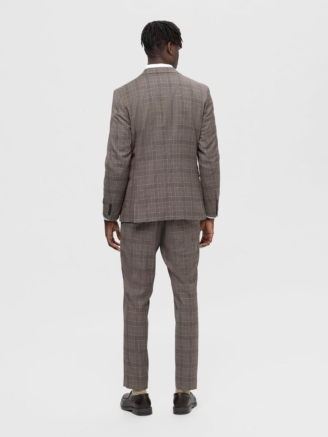 SELETED HOMME Herren Slhslim-Neil Brown Blue Check BLZ B Noos Sakko
