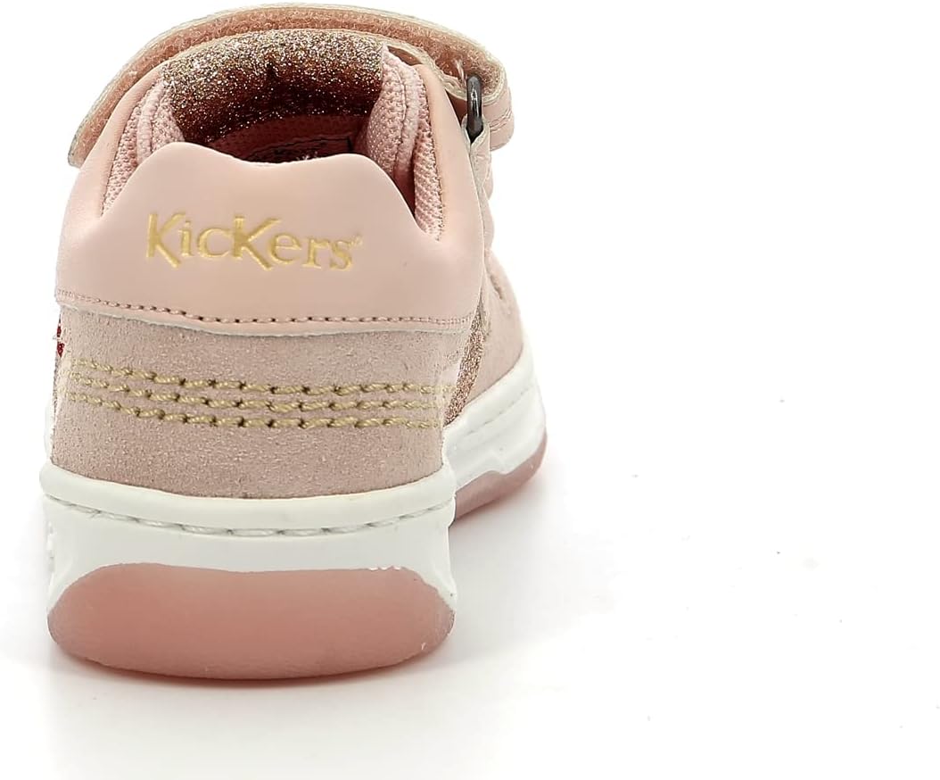 KICKERS Unisex Kinder Kalido Sneaker 34 EU Rose Clair, 34 EU Rose Clair