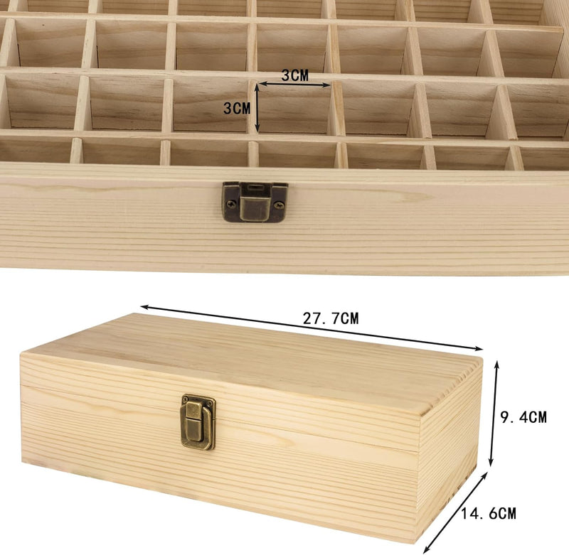 Guolich Aufbewahrungsbox aus Holz für ätherische Öle (5-15ml) zur Aufbewahrung von ätherischen Ölen,