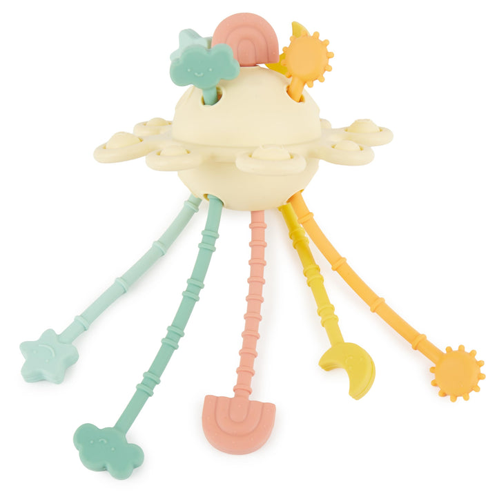 Bieco Silikon Activity Planet Banana | Montessori Spielzeug für 1-Jährige | Ufo Motorikspielzeug | Z