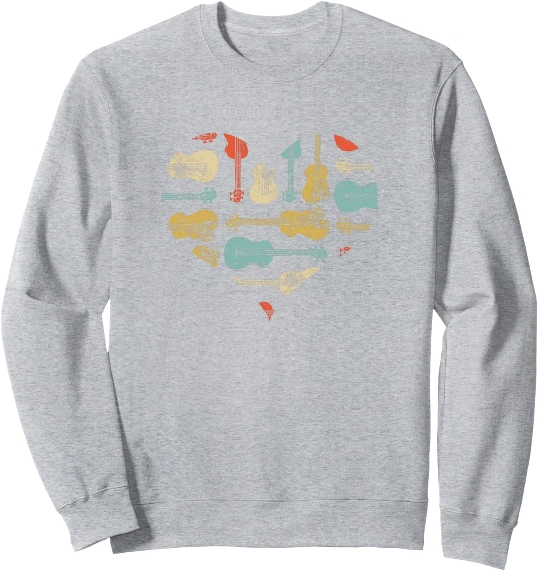 Herz Ananas Ukulele Musiker Uke Musikspieler Shirt Sweatshirt