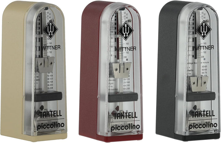 Wittner Metronom 890161 Kunststoffgehäuse ohne Glocke Taktell Piccolino schwarz, schwarz
